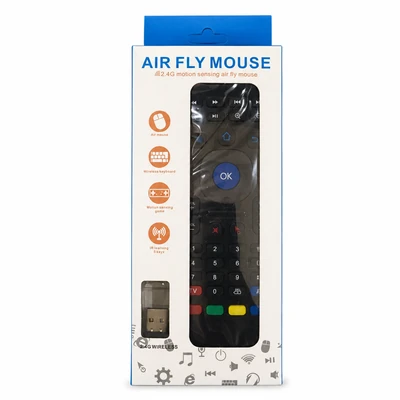 ريموت Air Fly Mouse لاسلكي 2.4G مع مستقبل USB