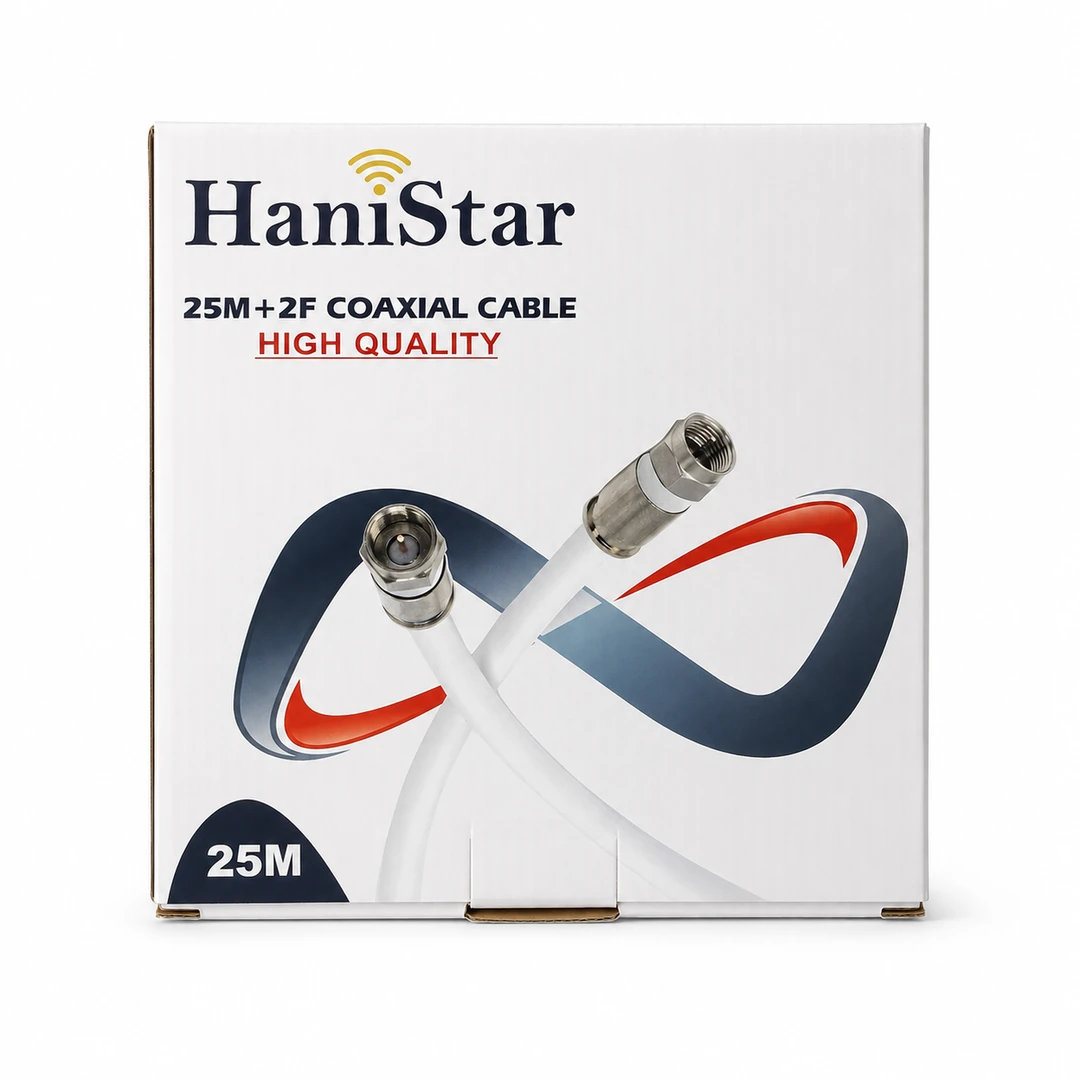 كيبل محوري HaniStar بطول 25 متر اصلي